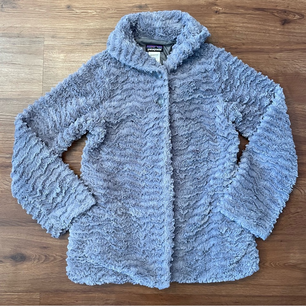 Patagonia Girls XL (14) Feather Gray Pelage Fleece Swing Jacket